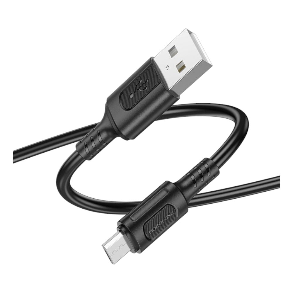 Cable de Carga Rápida BOROFONE BX111 Negro Micro USB 2.4A
