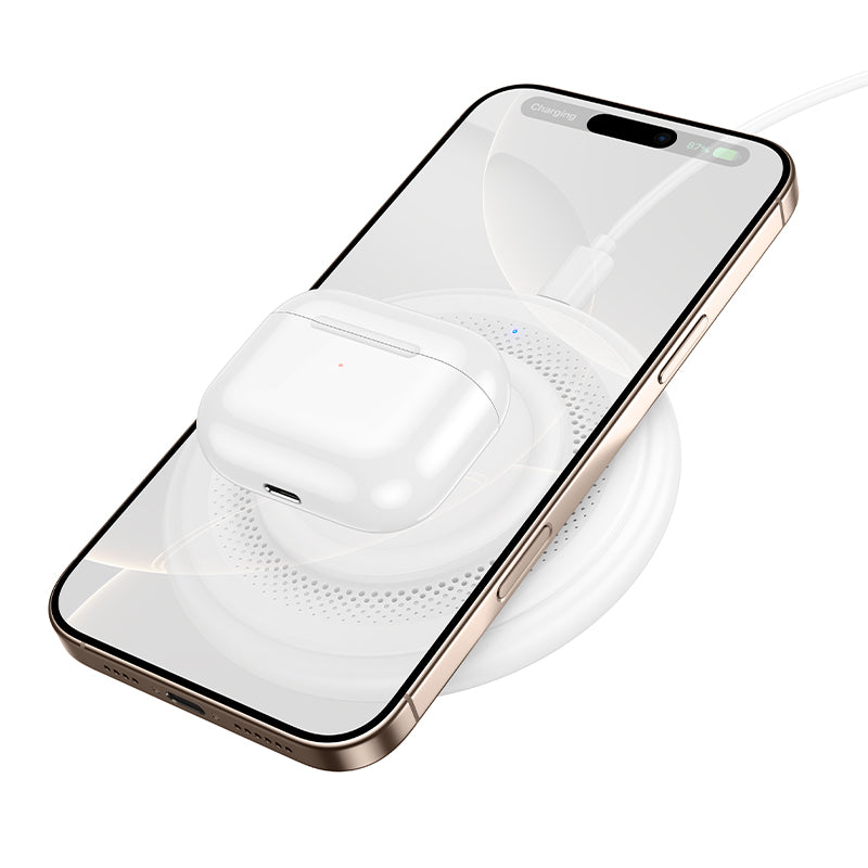 Cargador inalámbrico / base de carga 15 W - Borofone BQ40 Blanco