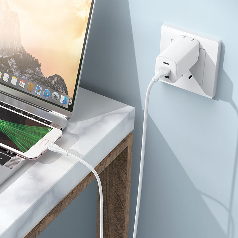 Cable BX121 USB-V8 (Micro USB) Blanco