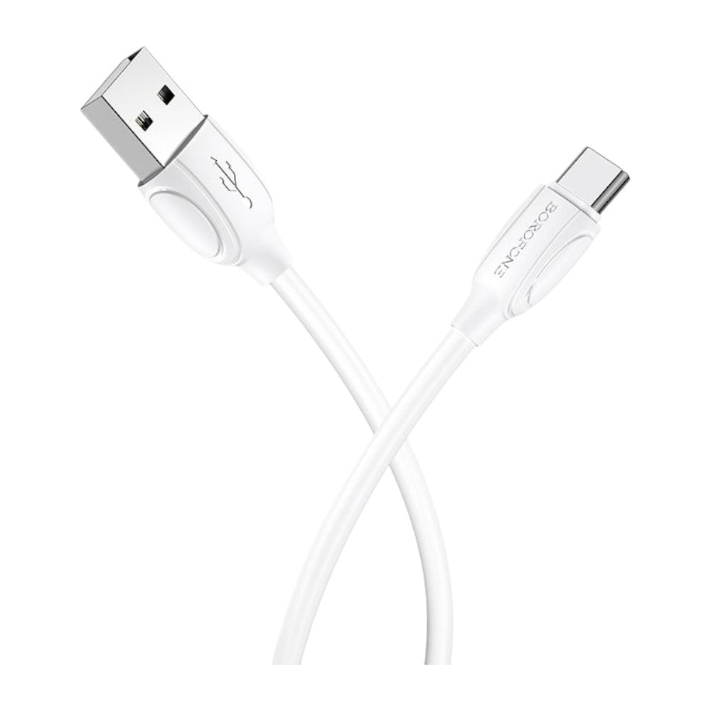 CABLE DE CARGA BX19 PARA USB-C 2A - BLANCO