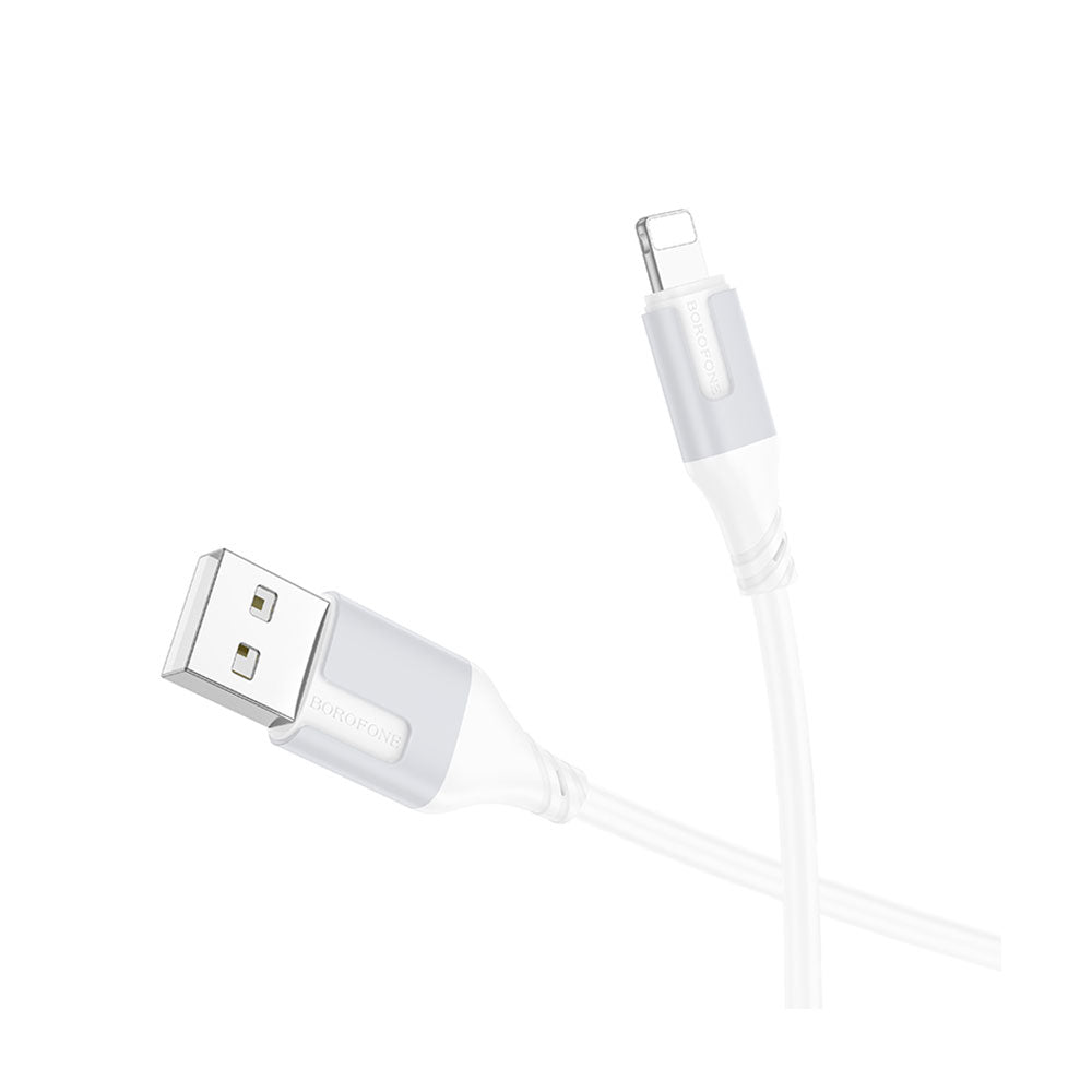 Cable BOROFONE BX101 USB-A para iPh (Blanco) 2.4A
