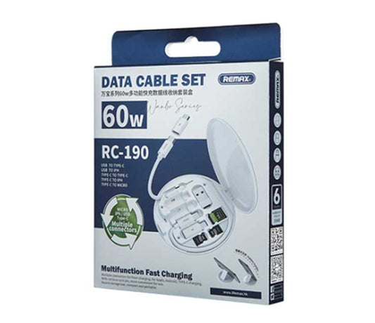 Set de Cables Remax RC-190 60W  Todo lo que necesitas