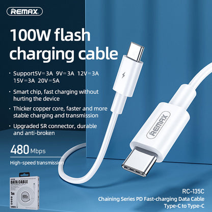 Cable Remax RC-175C USB-C - USB-C 100W