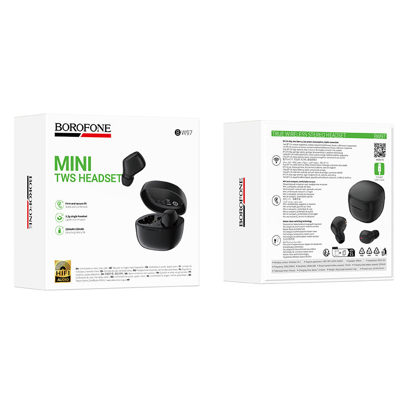 Borofone BW97 – Audífonos Bluetooth True Wireless