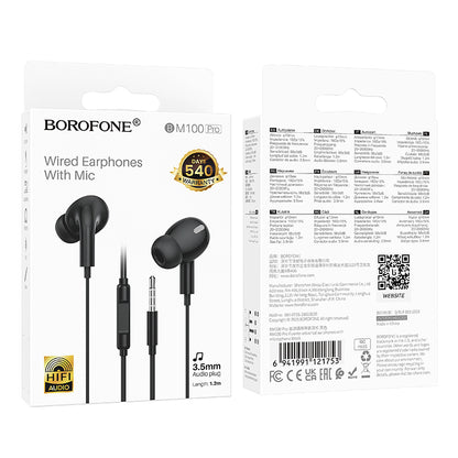 Audífonos Borofone BM100 Pro con Micrófono Jack 3.5mm
