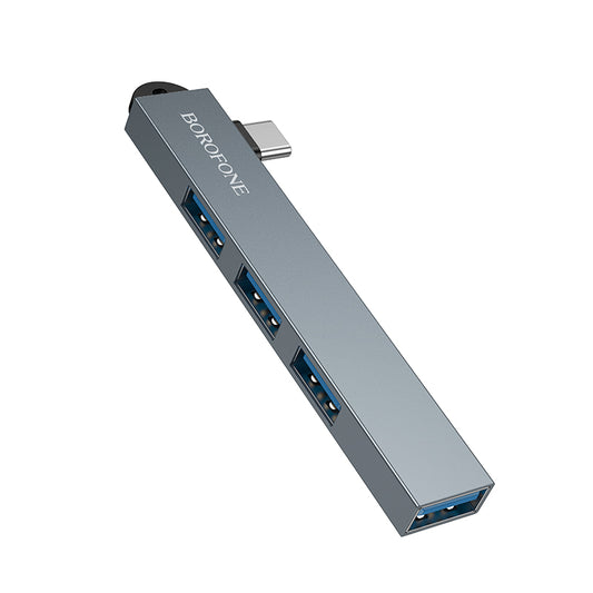 Hub USB-C 4 en 1 de Aleación de Aluminio Borofone FH1A