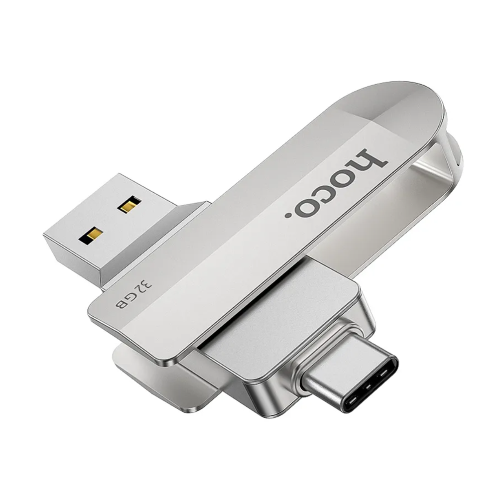 PENDRIVE HOCO 32 GB UD10 DUAL USB + TIPO C