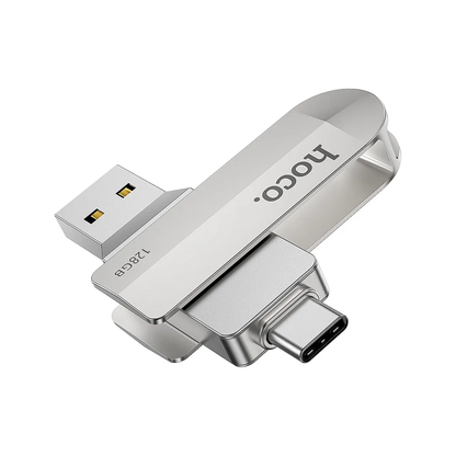 PENDRIVE HOCO 128GB UD10 DUAL USB + TIPO C