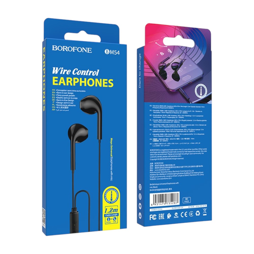 Audífonos BOROFONE - BM54 (3.5mm)