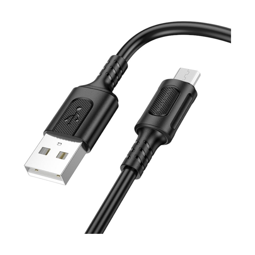 Cable de Carga Rápida BOROFONE BX111 Negro Micro USB 2.4A