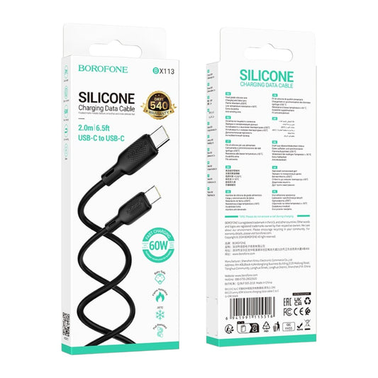 Cable BOROFONE BX113 Tipo-C de Silicona 3A, 2m