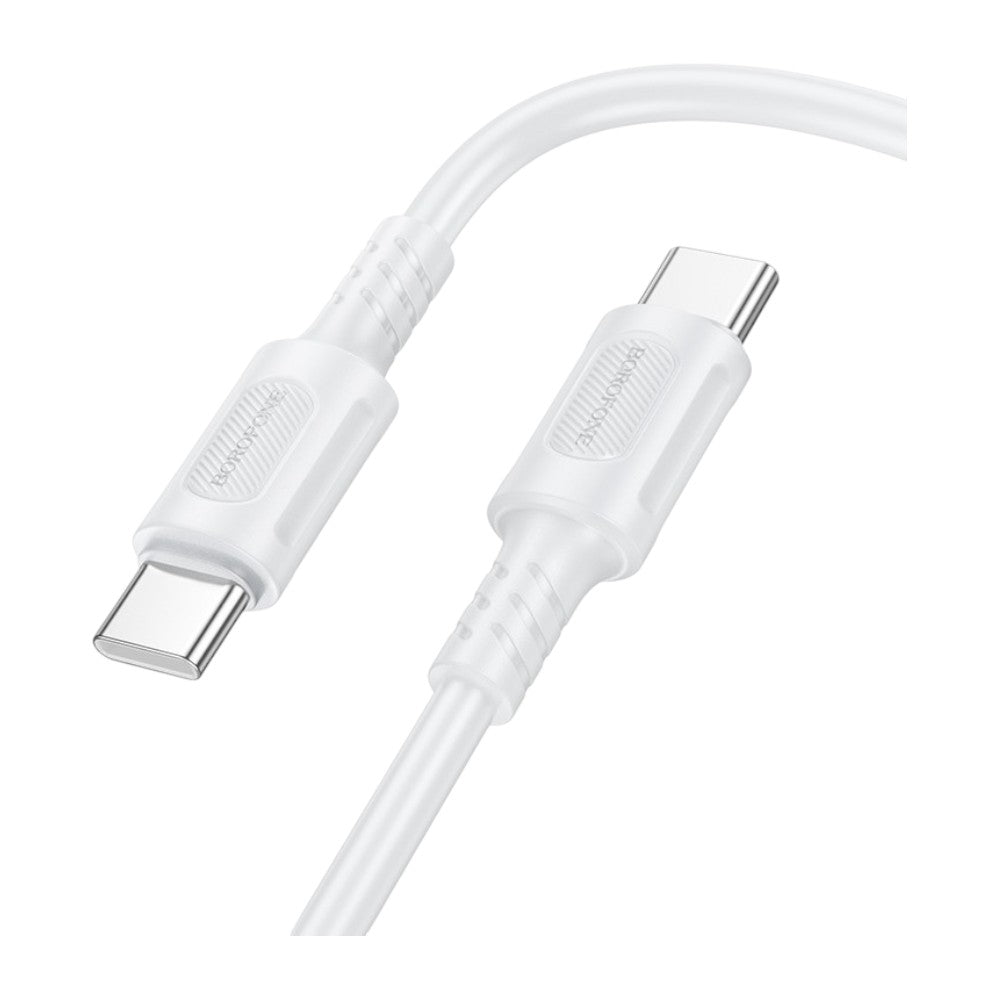 Cable Borofone BX111 USB-C a USB-C 60W Blanco