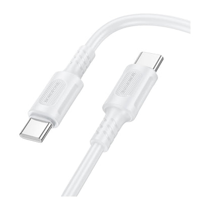 Cable Borofone BX111 USB-C a USB-C 60W Blanco