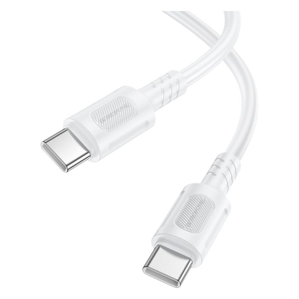 Cable Borofone BX111 USB-C a USB-C 60W Blanco