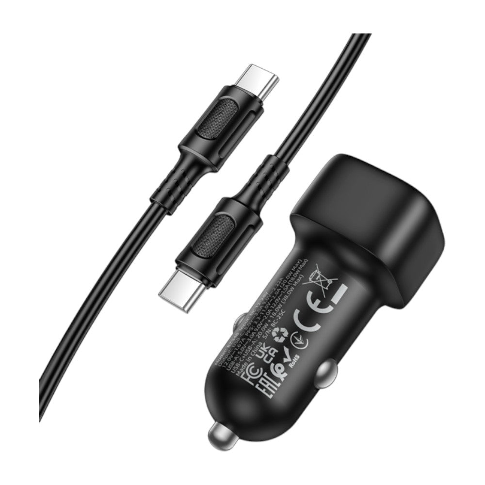 Cargador para Auto Borofone BZ34B 38W Dual Port + Cable