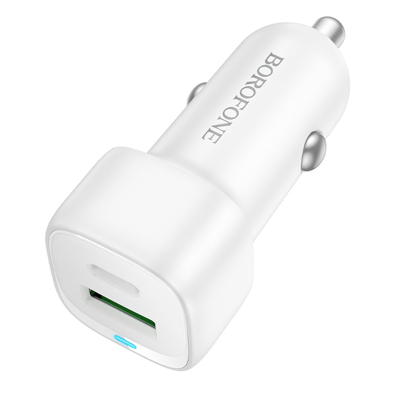 Cargador de Auto Dual Port (USB-C + USB-A, hasta 38 W) - Borofone BZ34B
