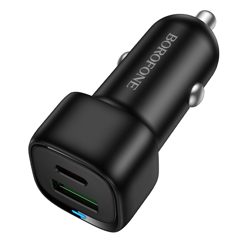Cargador de Auto Dual Port (USB-C + USB-A, hasta 38 W) - Borofone BZ34B