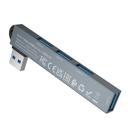Hub USB-A 4 en 1 de Aleación de Aluminio Borofone FH1