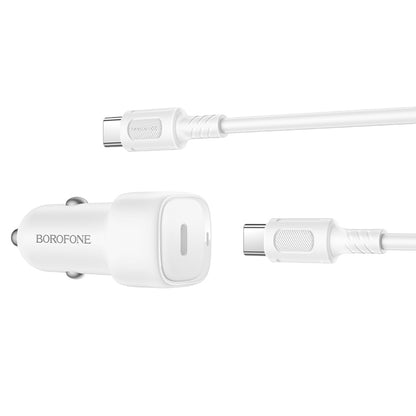 Cargador de Auto Borofone BZ34A PD 20W + Cable USB-C a C