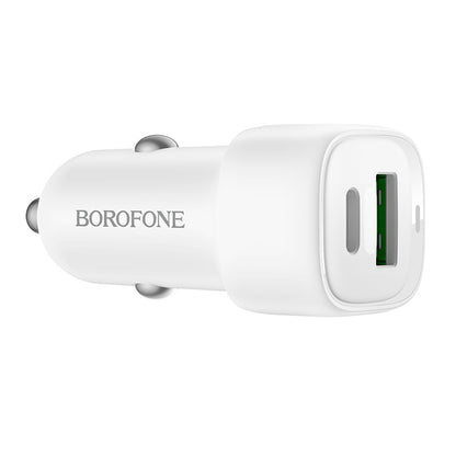 Cargador de Auto Dual Port (USB-C + USB-A, hasta 38 W) - Borofone BZ34B