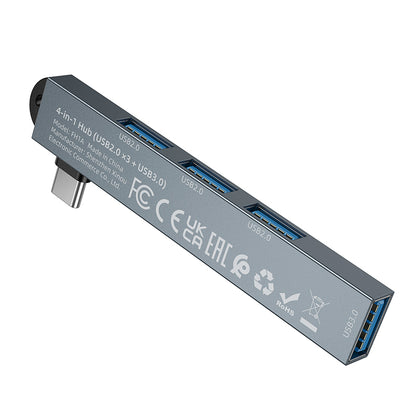 Hub USB-C 4 en 1 de Aleación de Aluminio Borofone FH1A