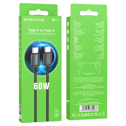 Cable BX87 60W  USB-C a USB-C