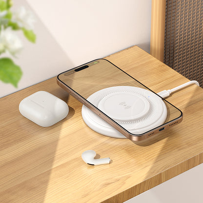 Cargador inalámbrico / base de carga 15 W - Borofone BQ40 Blanco
