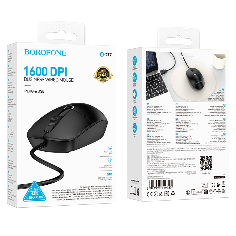 Mouse USB Borofone BG17