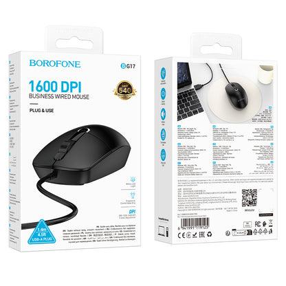 Mouse USB Borofone BG17