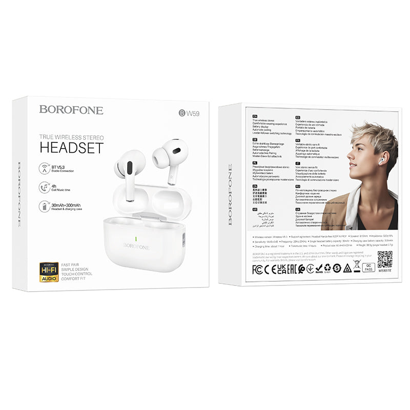 Borofone BW59 – Audífonos Bluetooth True Wireless