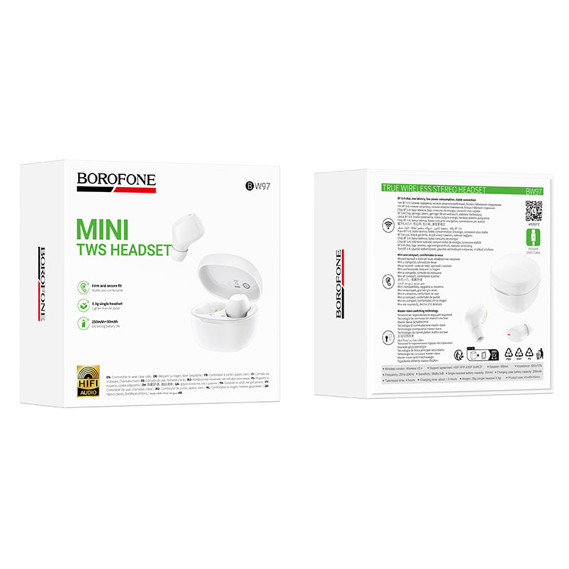 Borofone BW97 – Audífonos Bluetooth True Wireless