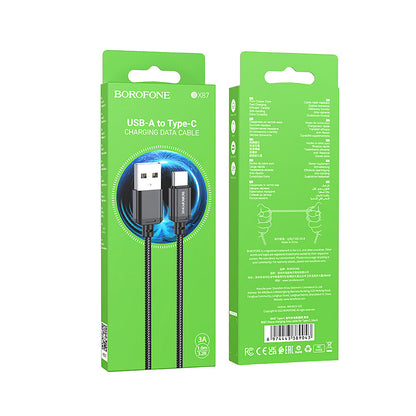 Cable Datos tipo USB-A a USB-C - Reforzado Borofone BX87