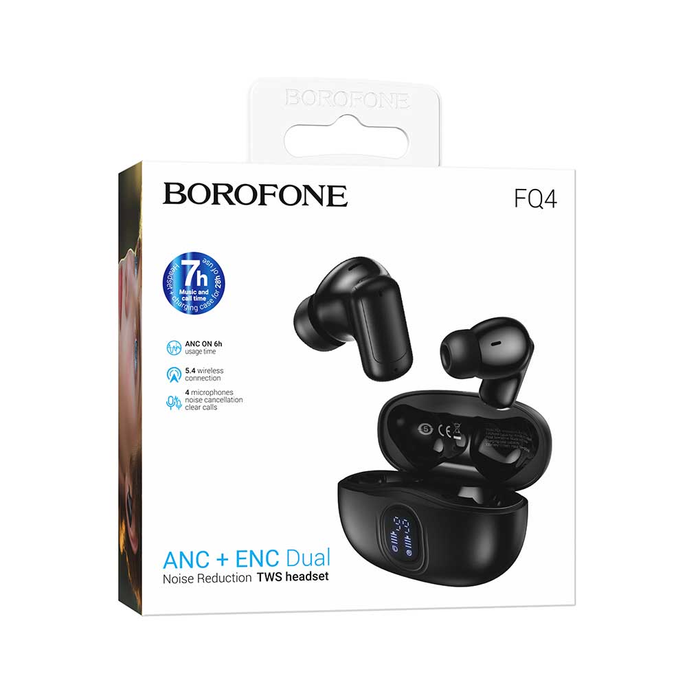 Audífonos Inalámbricos Borofone FQ4 | Sonido de Alta Fidelidad