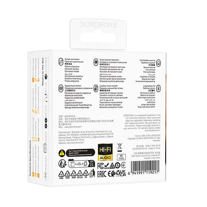 Audífonos Inalámbricos Borofone FQ6 Color Blanco