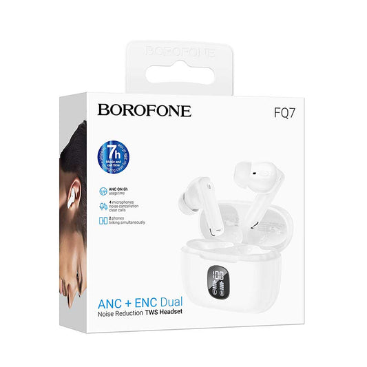 Audífonos Inalámbricos Borofone FQ7 - Color Blanco