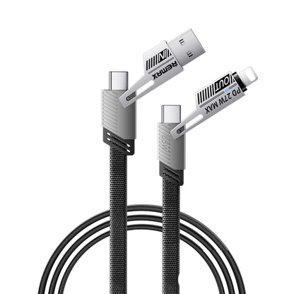 Cable de Datos Reforzado 4 en 1  - 65W - 1 mt - Remax RC-C189