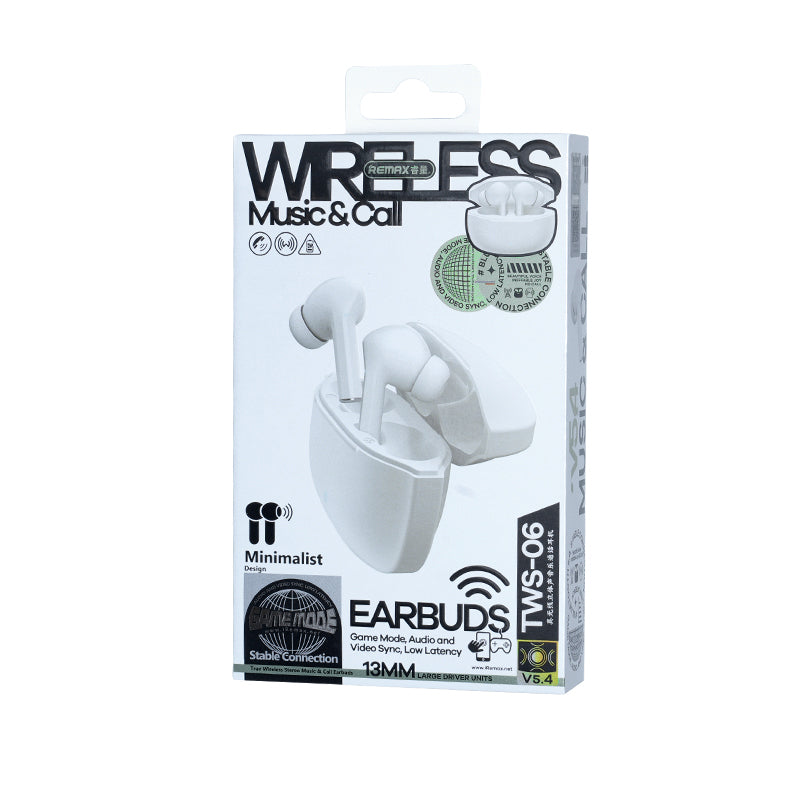 REMAX TW06 – Audífonos Bluetooth True Wireless (TWS)