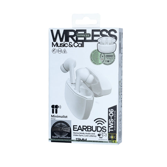 REMAX TW06 – Audífonos Bluetooth True Wireless (TWS)