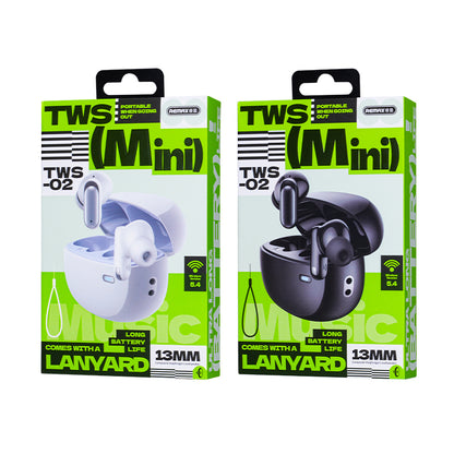 REMAX TW02 – Audífonos Bluetooth True Wireless (TWS)