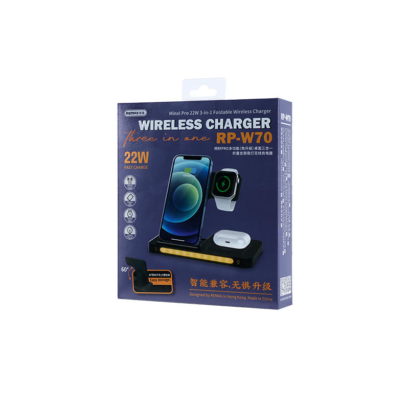 REMAX RP-W70 – Cargador Inalámbrico Rápido (Wireless Charger)