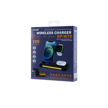 REMAX RP-W70 – Cargador Inalámbrico Rápido (Wireless Charger)