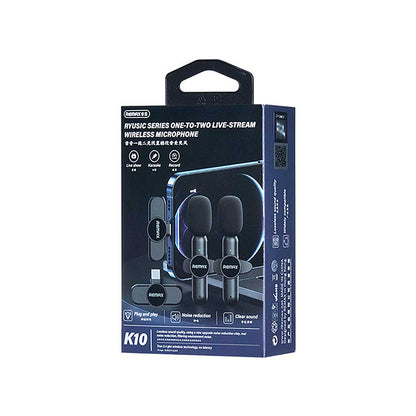 Remax K10 – Micrófono Lavalier Profesional para Celular y Cámara