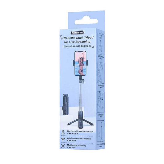 Selfie Stick Trípode Remax P16 con Control Bluetooth – Ideal para Streaming