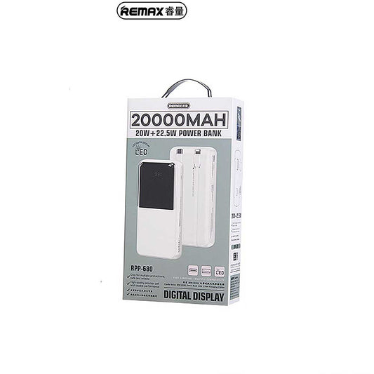 Power Bank Remax RPP-680 - Color Blanco