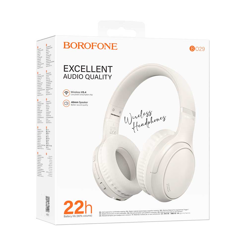 Audífonos Inalámbricos Borofone BO29 BLANCO