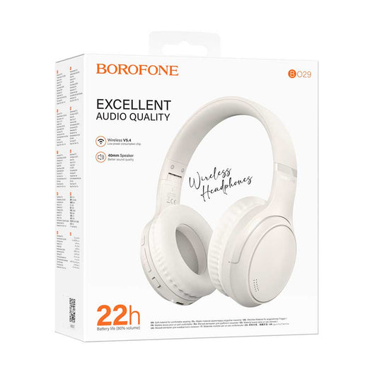 Audífonos Inalámbricos Borofone BO29 BLANCO