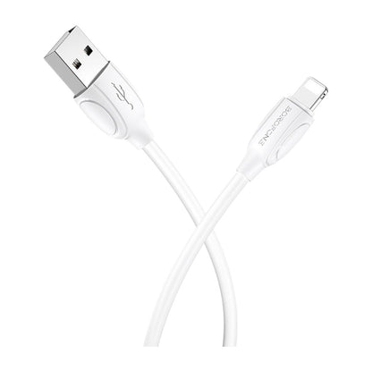 CABLE BX19 TIPO USB-A  iPh 2.4A - BLANCO
