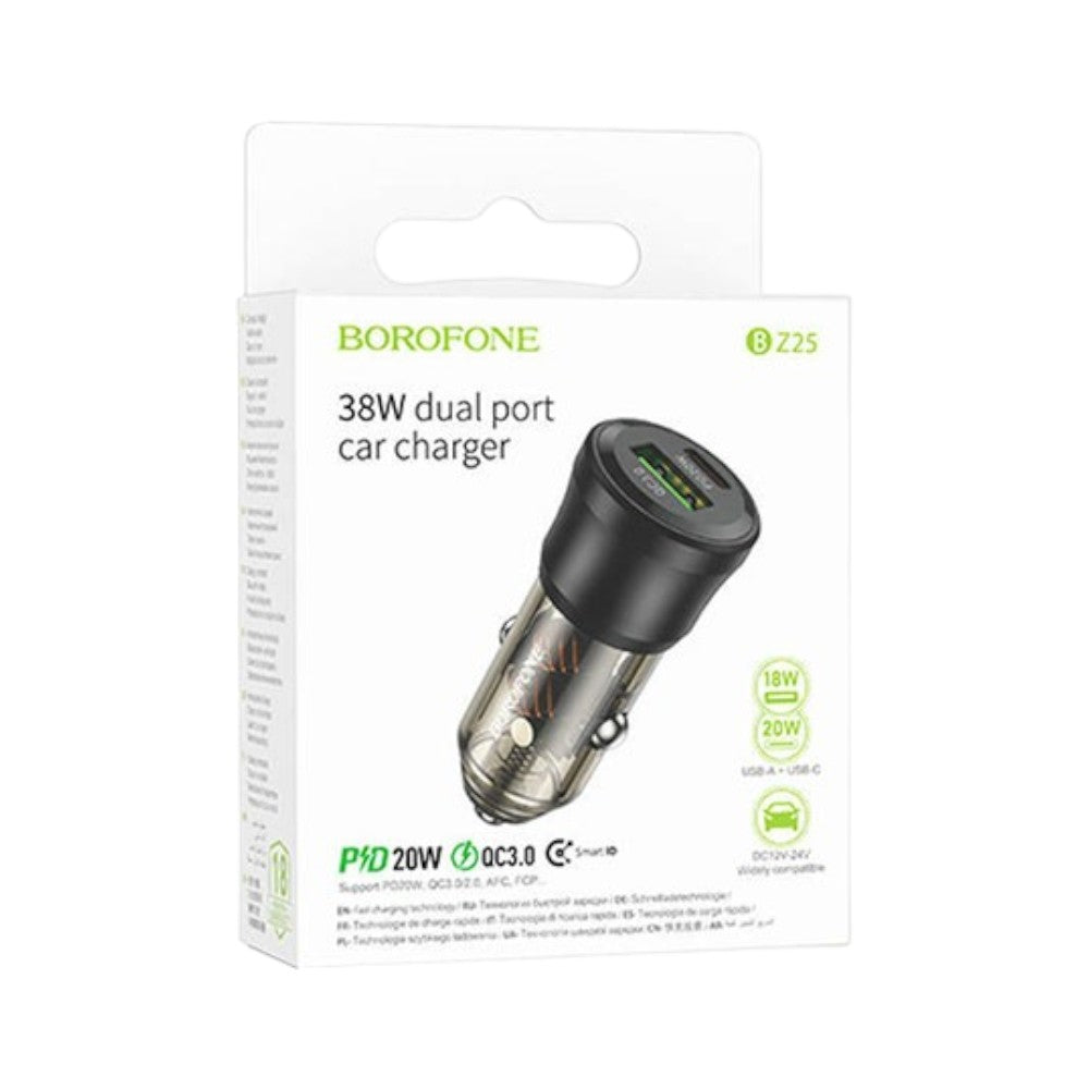CARGADOR PARA AUTO BZ25 - NEGRO