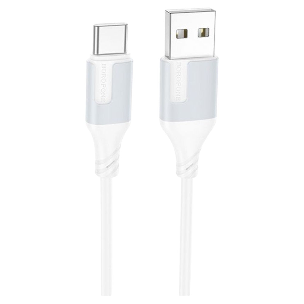Cable BOROFONE BX101  USB-C a USB-C 60W - 3A (Blanco)