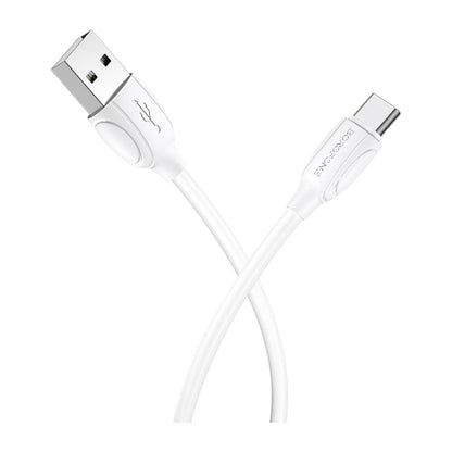 CABLE DE CARGA BX19 PARA USB-C 2A - BLANCO